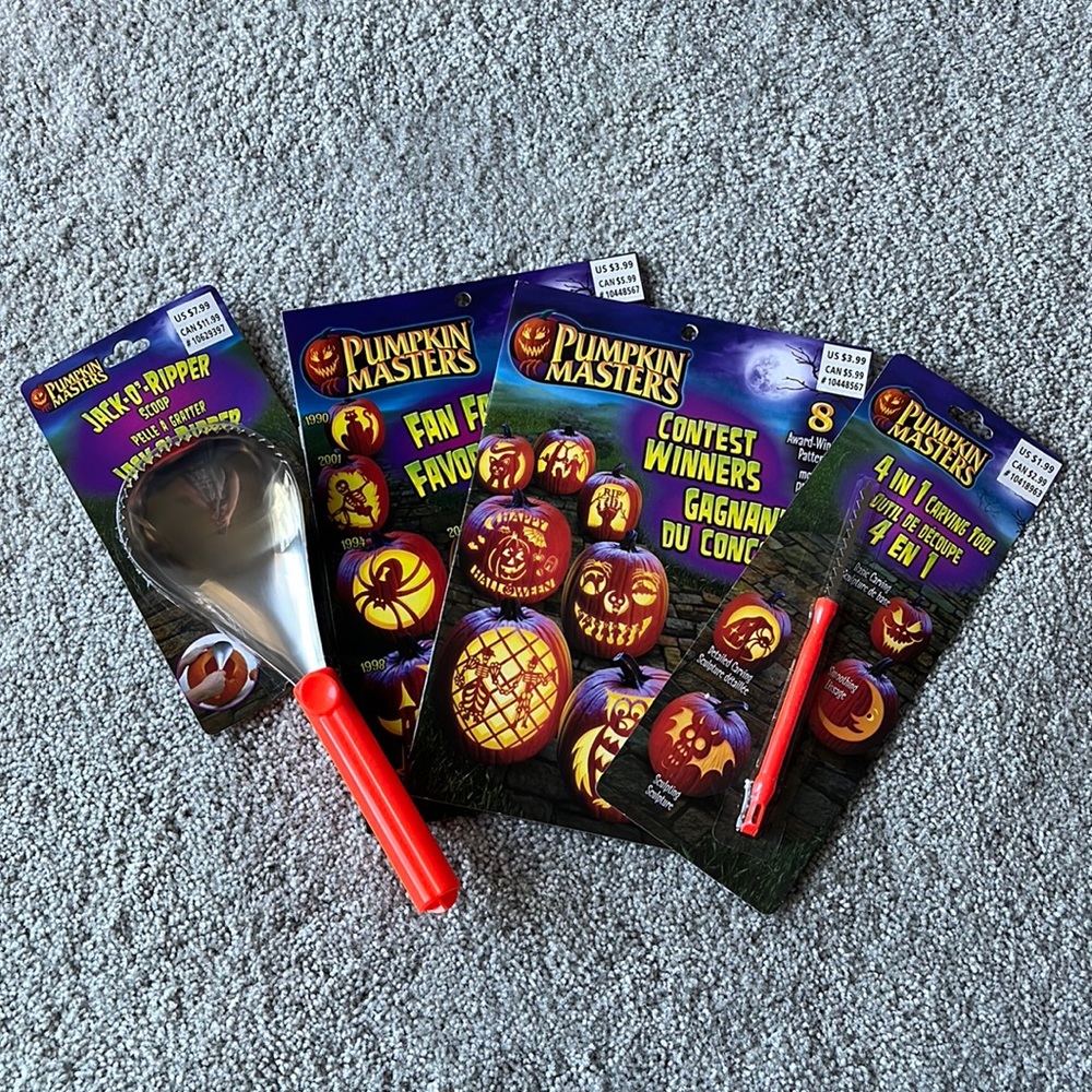 NEW Pumpkin Carving Supplies with Pattern Book